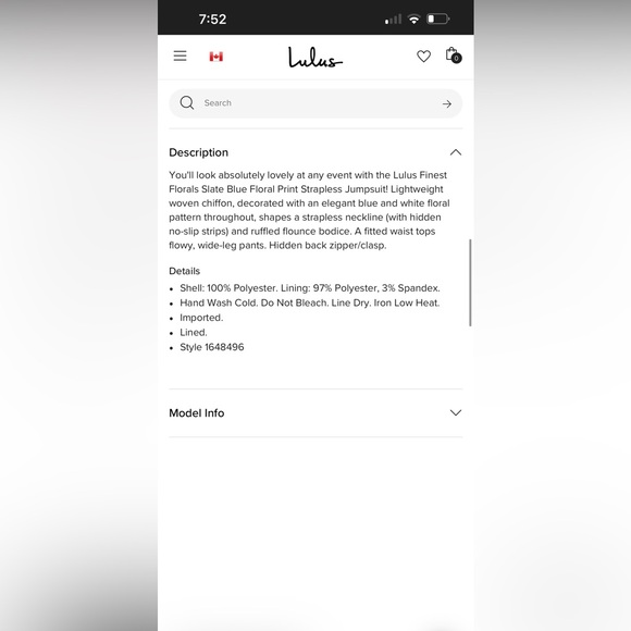 NWT lulus Finest Florals Slate Blue Floral Print Strapless Jumpsuit - Picture 12 of 12